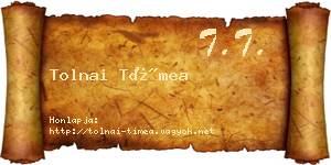 Tolnai Tímea névjegykártya